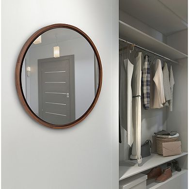 Evans Framed Round Wall Mirror