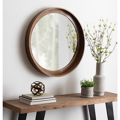 Basking Wall Mirror with Shelf