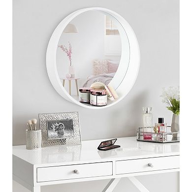Wheeler Round Framed Wall Mirror