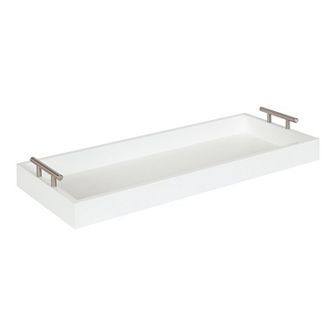 Lipton Narrow Rectangle Wood Accent Tray 10x24