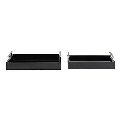 Lipton Rectangle Wood Tray Set 2 Piece
