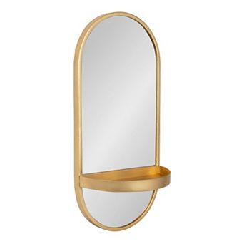 Estero Metal Wall Mirror with Shelf