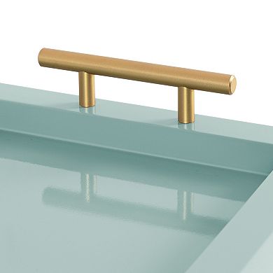 Halsey Wood Rectangle Decorative Tray 10x24
