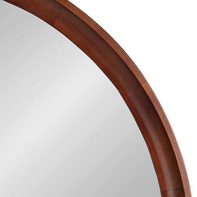 Hatherleigh Round Wood Wall Mirror