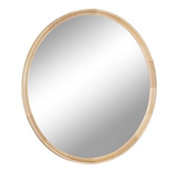 Hatherleigh Round Wood Wall Mirror