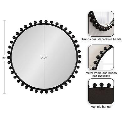 Beade Round Wall Mirror 28x28