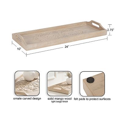 Adhira Carved Decorative Tray