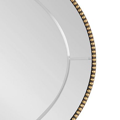 Gwendolyn Beaded Oval Wall Mirror