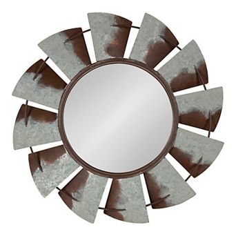 Millbrook Windmill Metal Wall Mirror