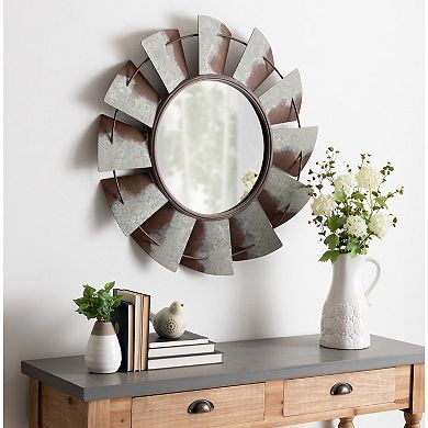 Millbrook Windmill Metal Wall Mirror