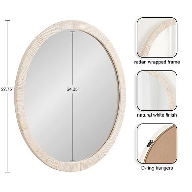 Rahfy Round Framed Wall Mirror