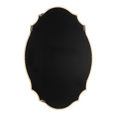 Leanna Wood Scalloped Oval Mirror