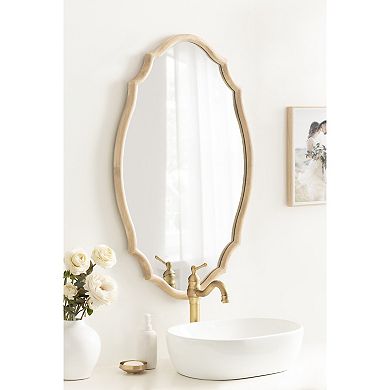 Leanna Wood Scalloped Oval Mirror