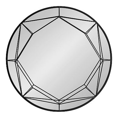 Keyleigh Round Metal Framed Wall Mirror