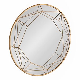 Keyleigh Round Metal Framed Wall Mirror
