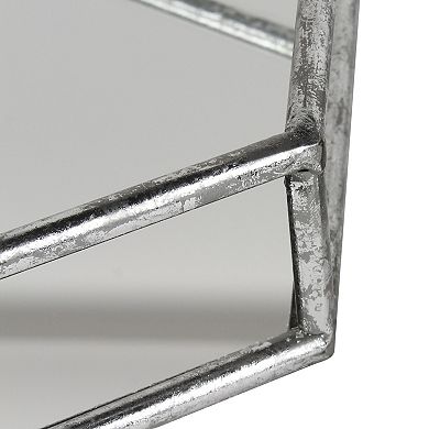Felicia Nesting Metal Mirrored Decorative Trays 2 Piece