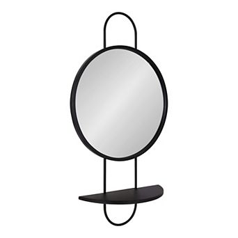 Patel Round Mirror with Shelf