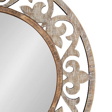 Shovali Rustic Round Mirror
