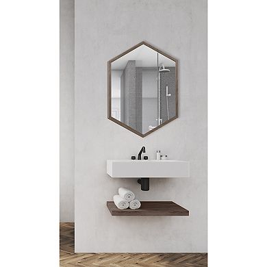 Laverty Framed Hexagon Wall Mirror
