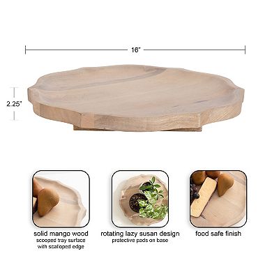 Lorah Lazy Susan Tray 16" Diameter