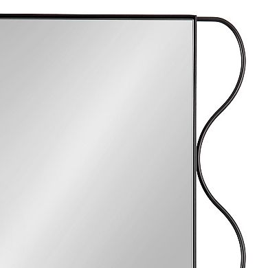Wriggle Wavy Wall Mirror Metal