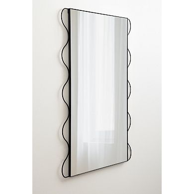 Wriggle Wavy Wall Mirror Metal