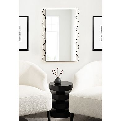 Wriggle Wavy Wall Mirror Metal