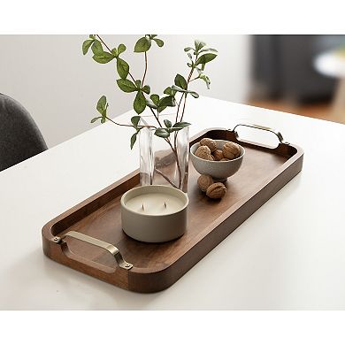 Farson Rectangle Tray with Handles 10x24