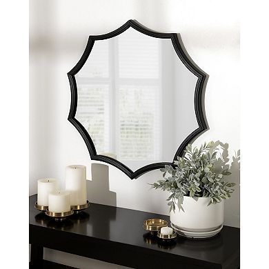 Lalina Scalloped Round Framed Accent Mirror