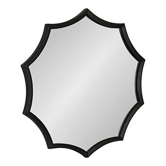 Lalina Scalloped Round Framed Accent Mirror