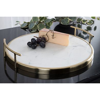 Marbury Round Metal Tray 14" Diameter