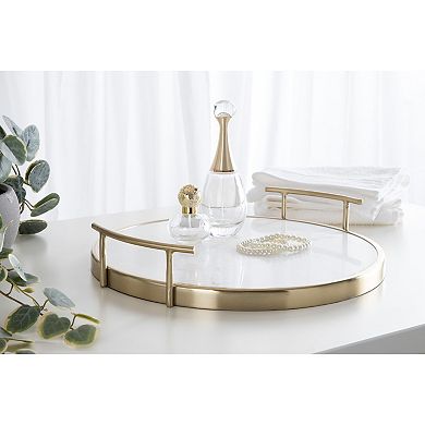 Marbury Round Metal Tray 14" Diameter