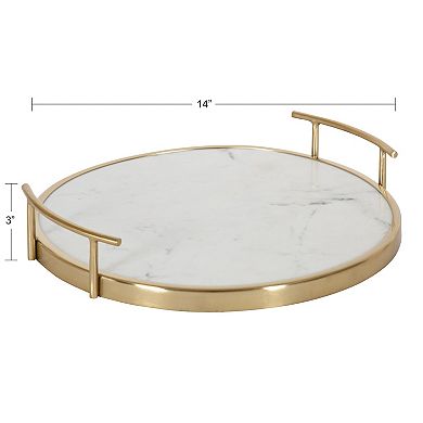 Marbury Round Metal Tray 14" Diameter