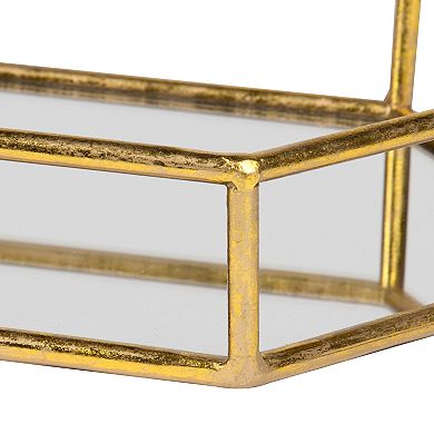 Felicia Trough Mirrored Tray 26x8