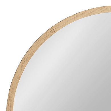 Occonor Wood Round Mirror