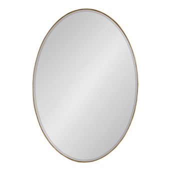 Elmora Leaf Embossed Oval Wall Mirror