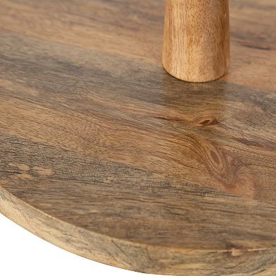 Praxis Wood Tiered Tray 12x12x15