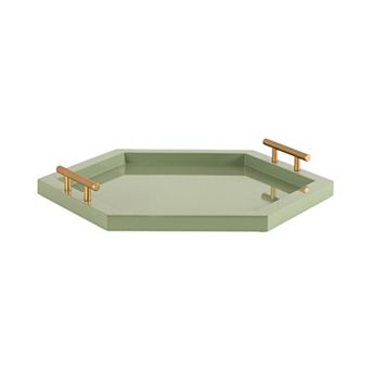 Halsey Wood Decorative Tray 18x18