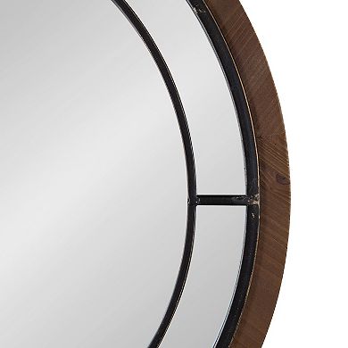 Audubon Round Framed Wall Mirror