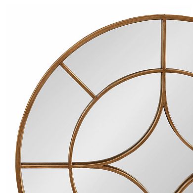 Angelis Overlaid Round Wall Mirror