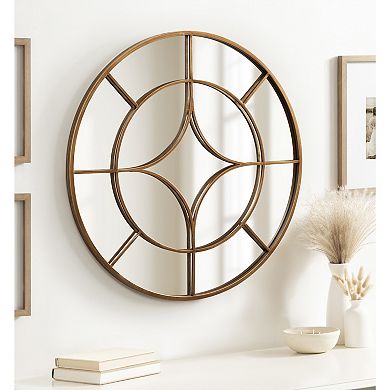 Angelis Overlaid Round Wall Mirror