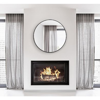 Zayda Metal Round Mirror