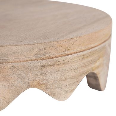 Fairlee Wavy Wood Tray 12x12