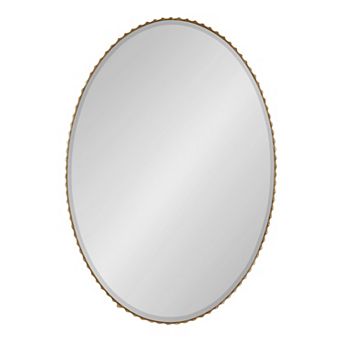 Elmora Fluted Oval Wall Mirror