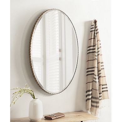 Elmora Fluted Oval Wall Mirror