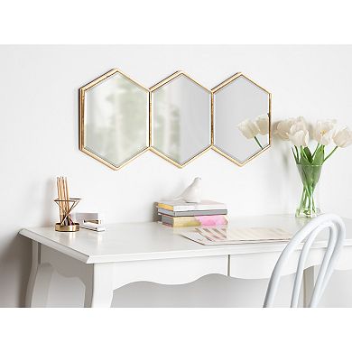 Royce Horizontal Hexagon Mirror