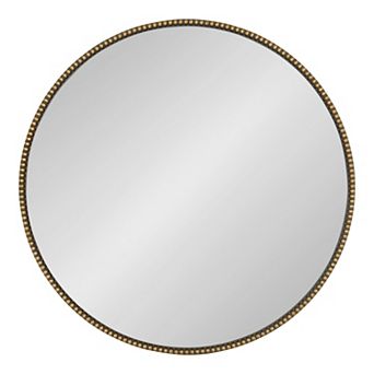 Gwendolyn Round Beaded Wall Mirror
