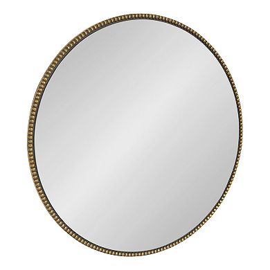 Gwendolyn Round Beaded Wall Mirror