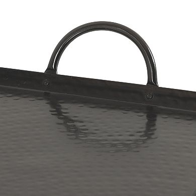 Sanzo Hammered Rectangle Metal Tray 10x22