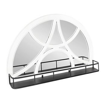 Hollowday Framed Arched Wall Mirror